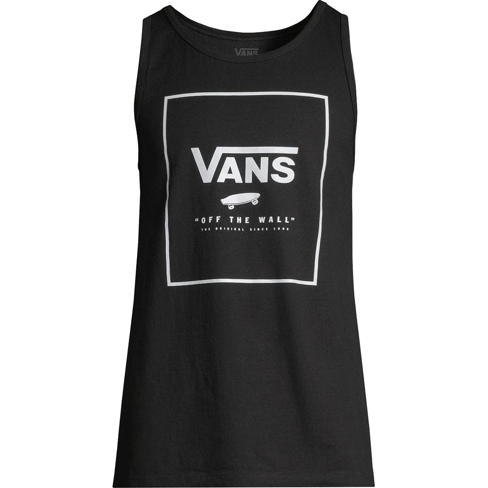 Vans Men's Print Box Tank Top, Cotton, Sleeveless