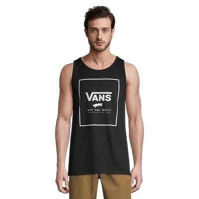 Vans Men's Print Box Tank Top, Cotton, Sleeveless