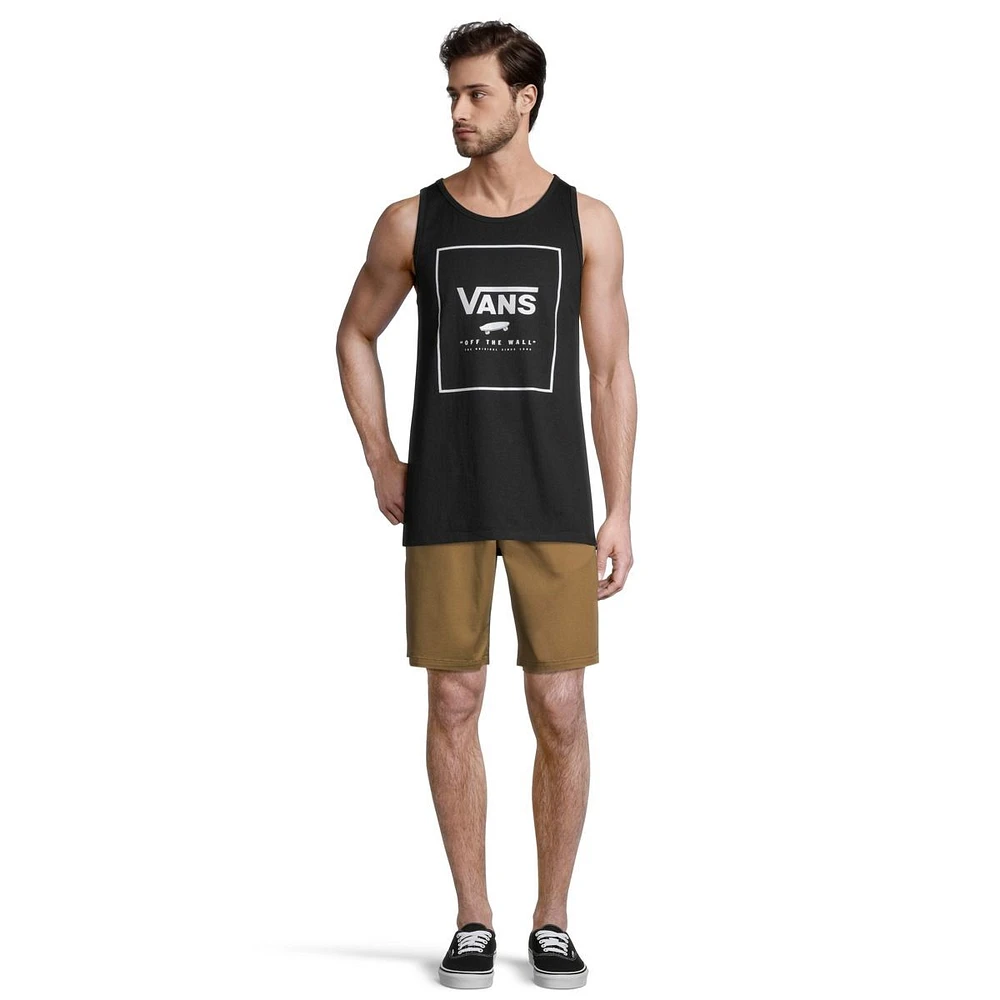 Vans Men's Print Box Tank Top, Cotton, Sleeveless