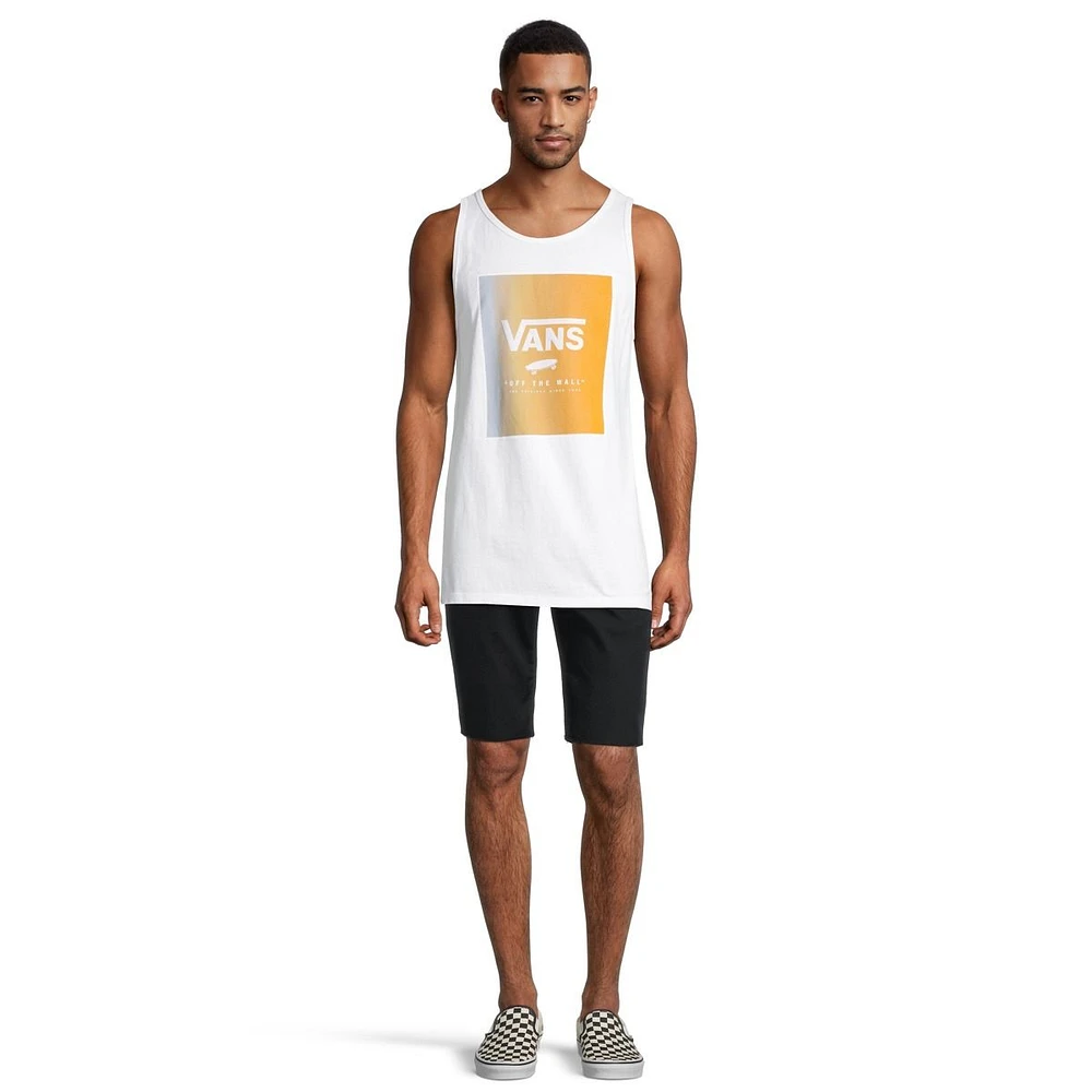 Vans Men's Print Box Tank Top, Cotton, Sleeveless