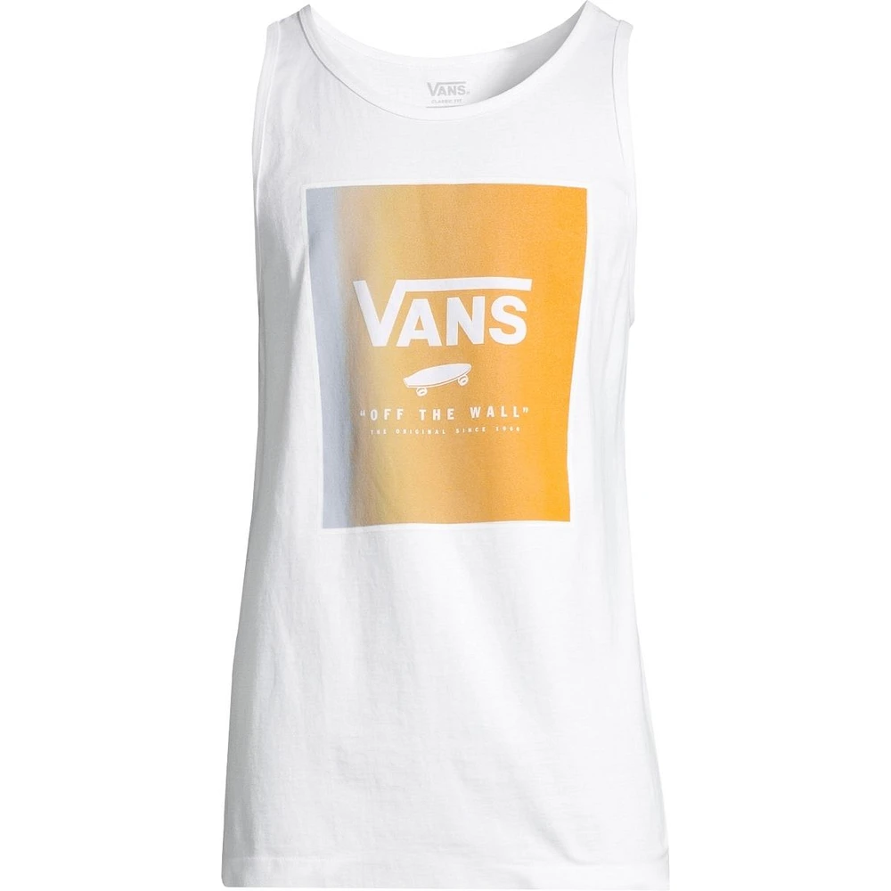 Vans Men's Print Box Tank Top, Cotton, Sleeveless