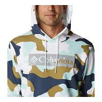 Columbia Men's Logo Printed Pullover Hoodie, Kangaroo Pocket