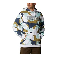 Columbia Men's Logo Printed Pullover Hoodie, Kangaroo Pocket