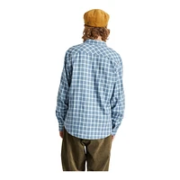 Brixton Men's Bowery Soft Weave Flannel Long Sleeve T Shirt