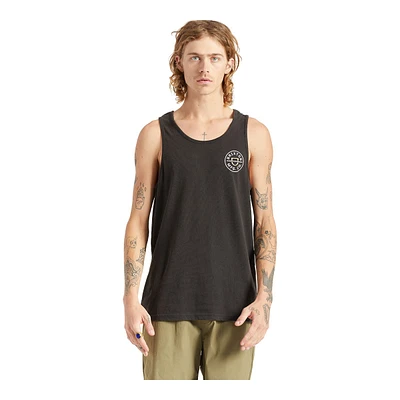 Brixton Men's Crest Tank Top, Sleeveless