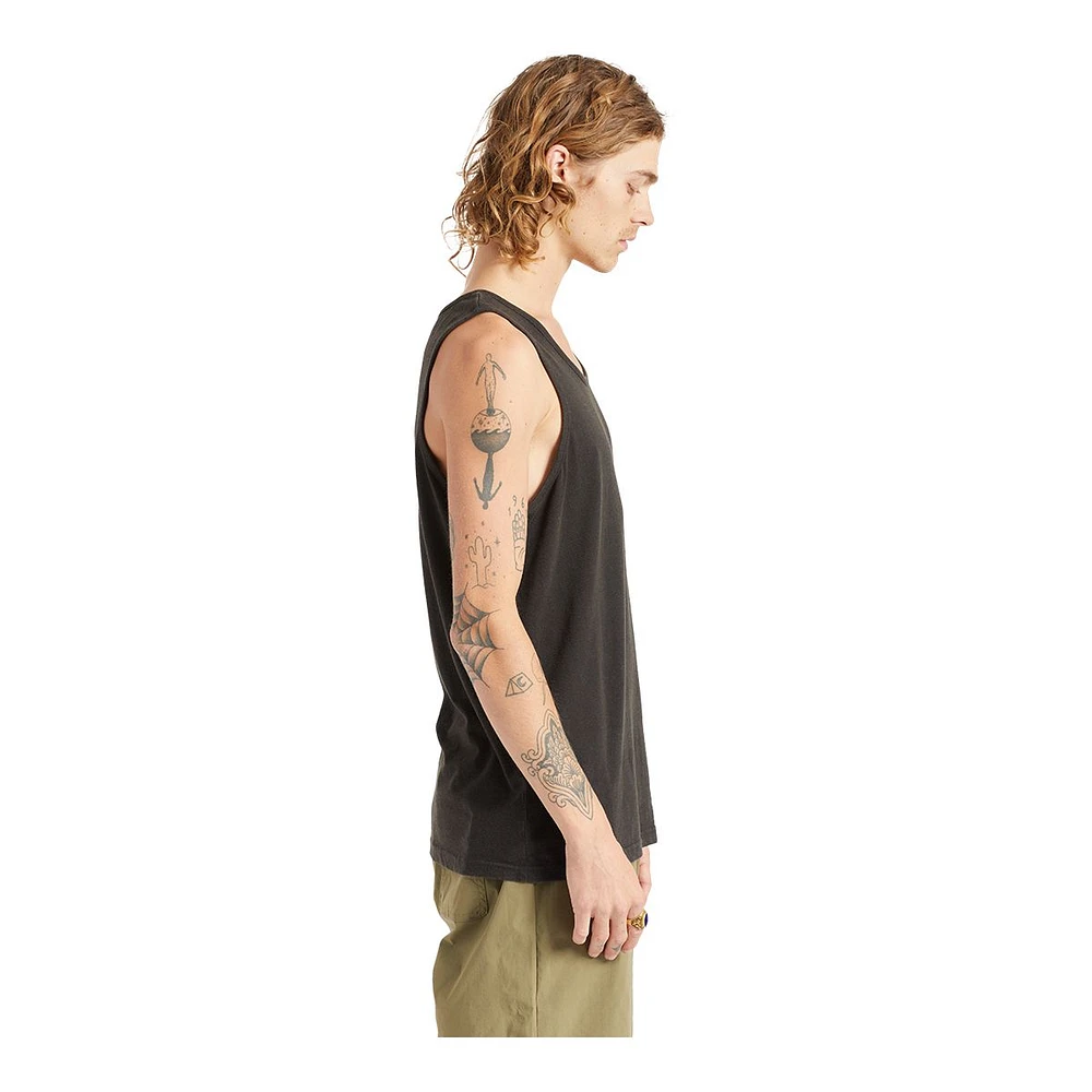 Brixton Men's Crest Tank Top, Sleeveless