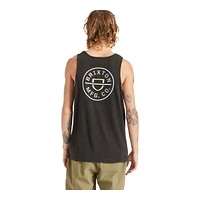 Brixton Men's Crest Tank Top, Sleeveless