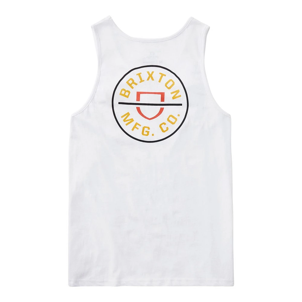 Brixton Men's Crest Tank Top, Sleeveless