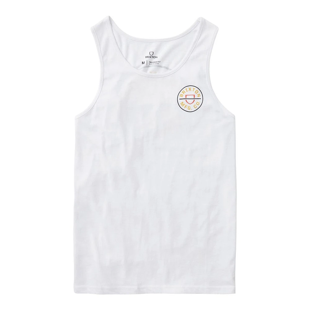 Brixton Men's Crest Tank Top, Sleeveless