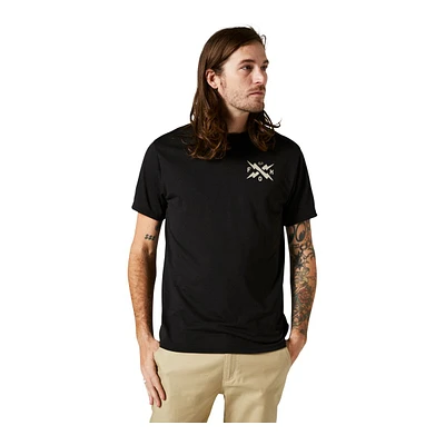 Fox Men's Calibrated Tech T Shirt, Short Sleeve, Crew Neck, Polyester, Logo