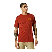 Fox Men's Calibrated Tech T Shirt, Short Sleeve, Crew Neck, Polyester, Logo