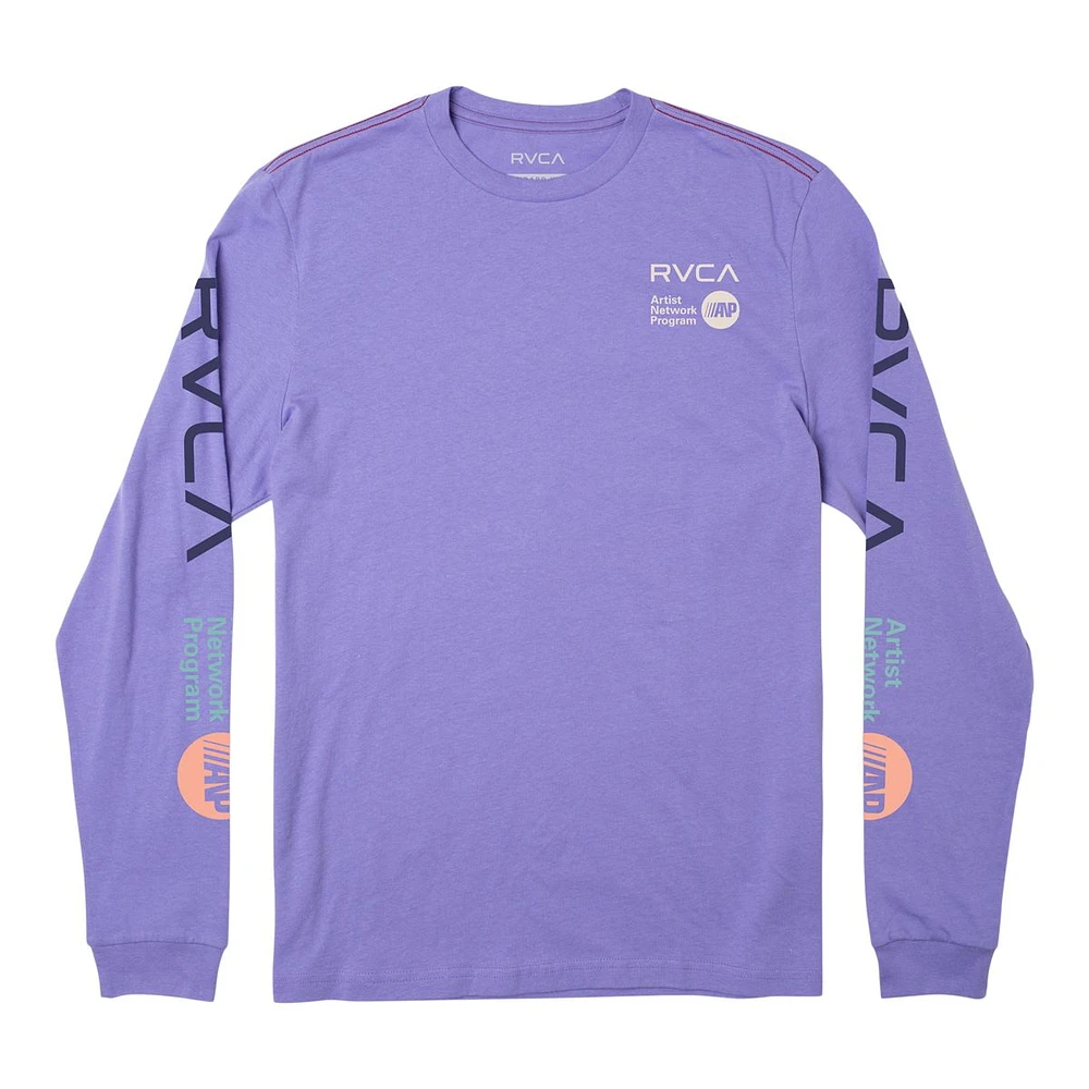 RVCA Men's ANP Long Sleeve T Shirt