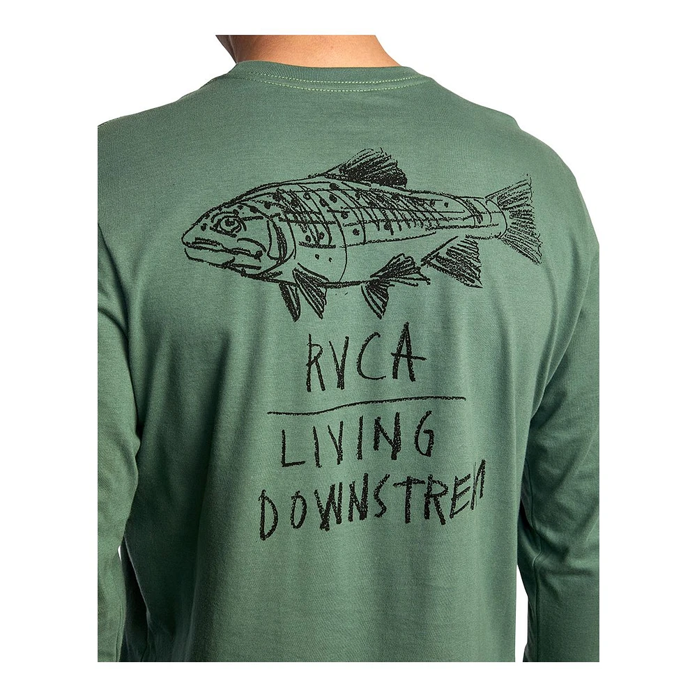 RVCA Men's Downstream Long Sleeve T Shirt