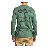 RVCA Men's Downstream Long Sleeve T Shirt