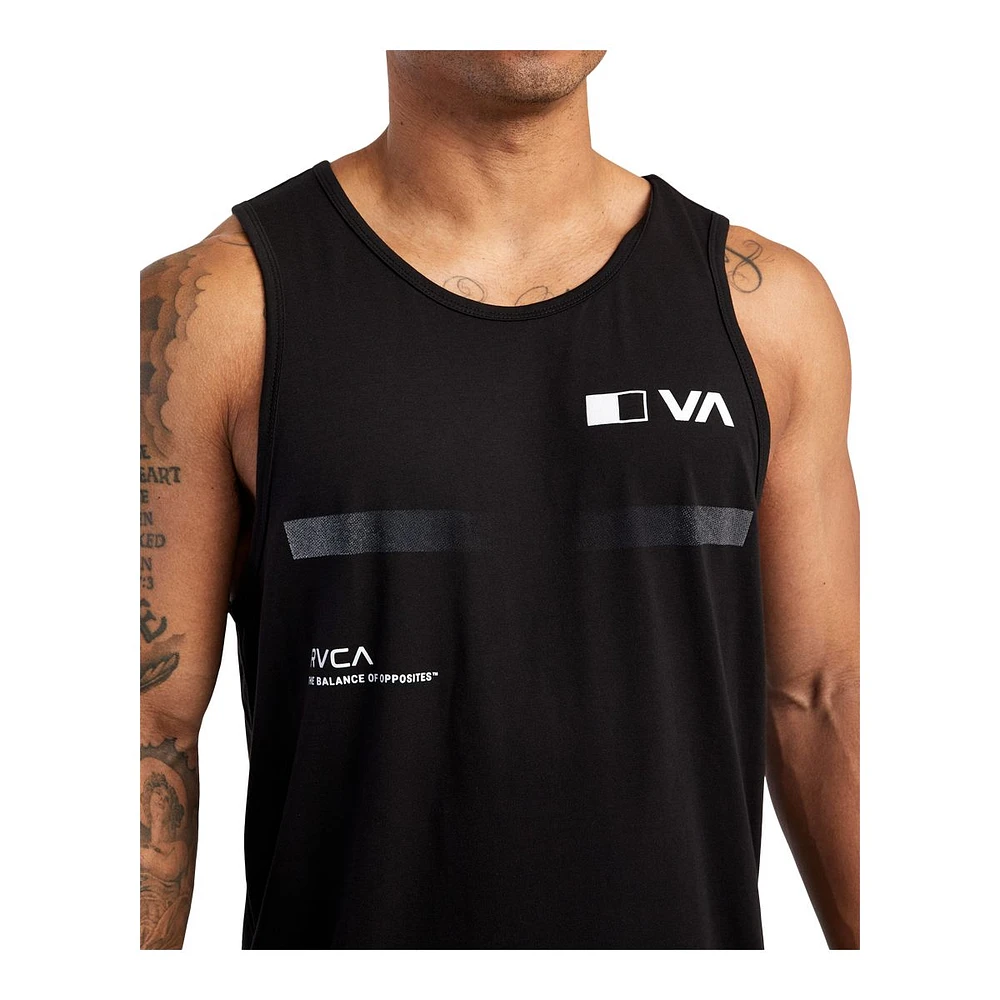 RVCA Sport Men's Pix Bar Tank Top, Sweat-Wicking, Sleeveless