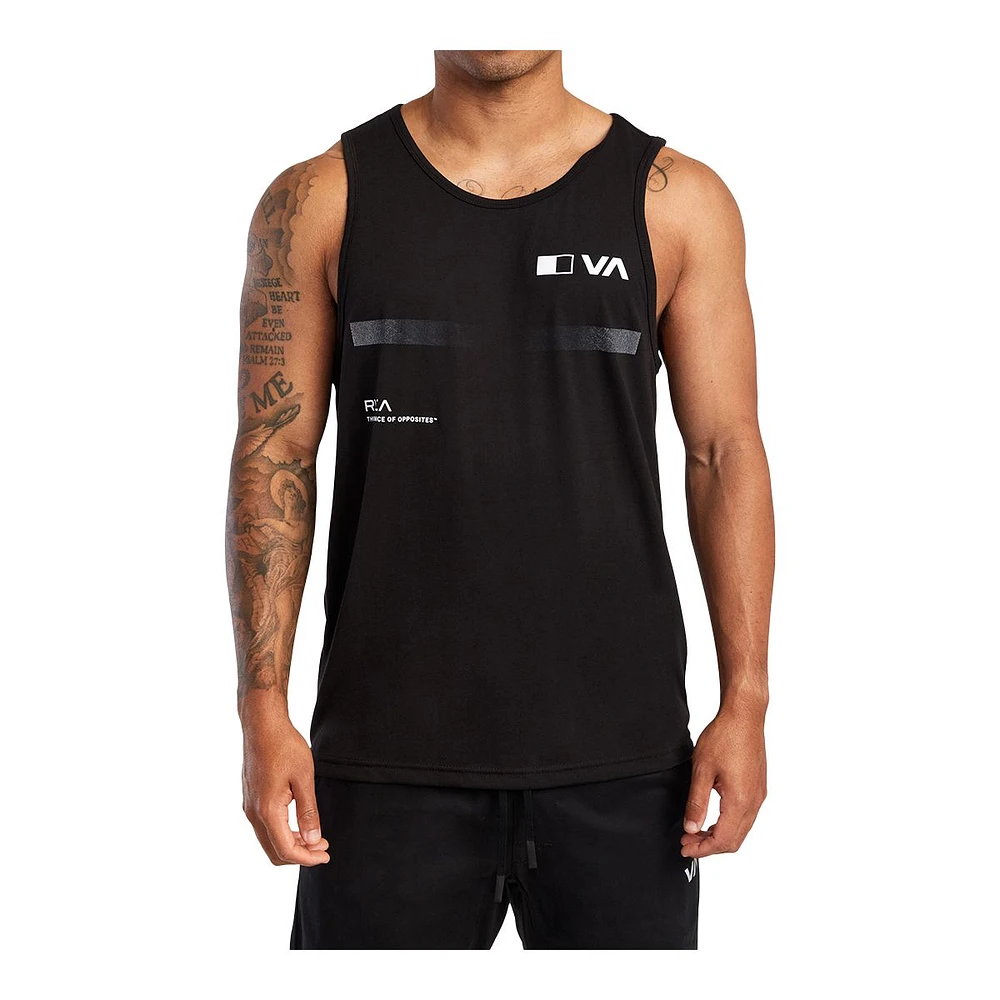 RVCA Sport Men's Pix Bar Tank Top, Sweat-Wicking, Sleeveless