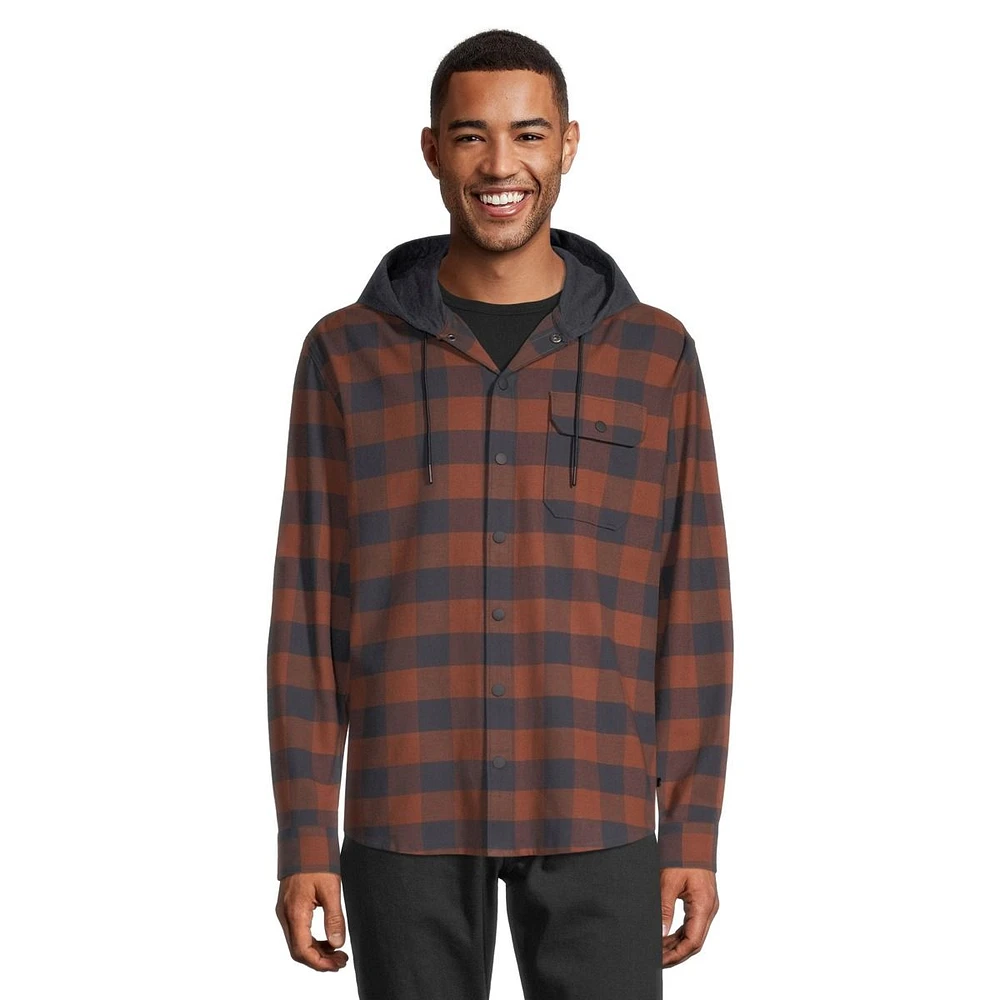 Ripzone Men's Sierra 2.0 Hooded Flannel Shirt