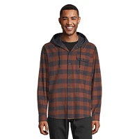 Ripzone Men's Sierra 2.0 Hooded Flannel Shirt