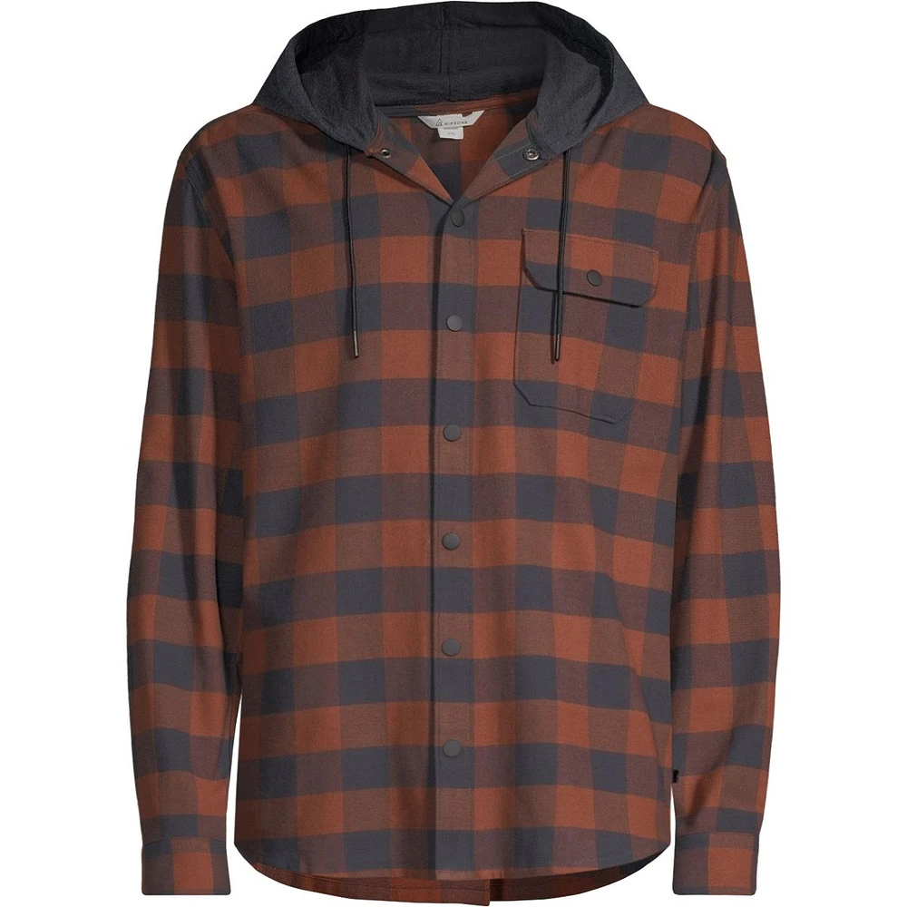 Ripzone Men's Sierra 2.0 Hooded Flannel Shirt