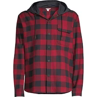 Ripzone Men's Sierra 2.0 Hooded Flannel Shirt