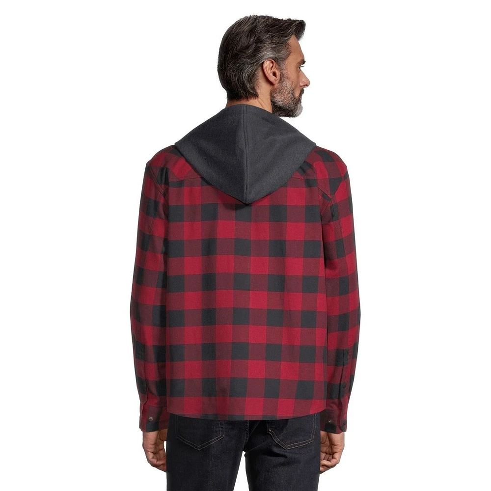 Ripzone Men's Sierra 2.0 Hooded Flannel Shirt