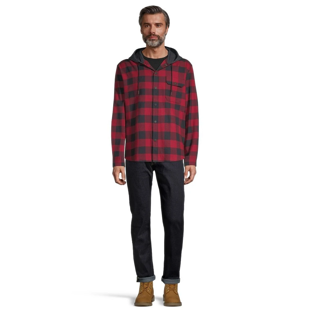 Ripzone Men's Sierra 2.0 Hooded Flannel Shirt