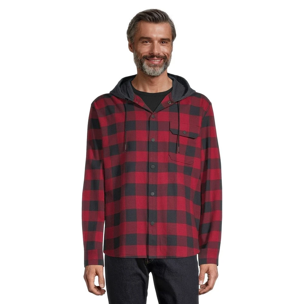 Ripzone Men's Sierra 2.0 Hooded Flannel Shirt