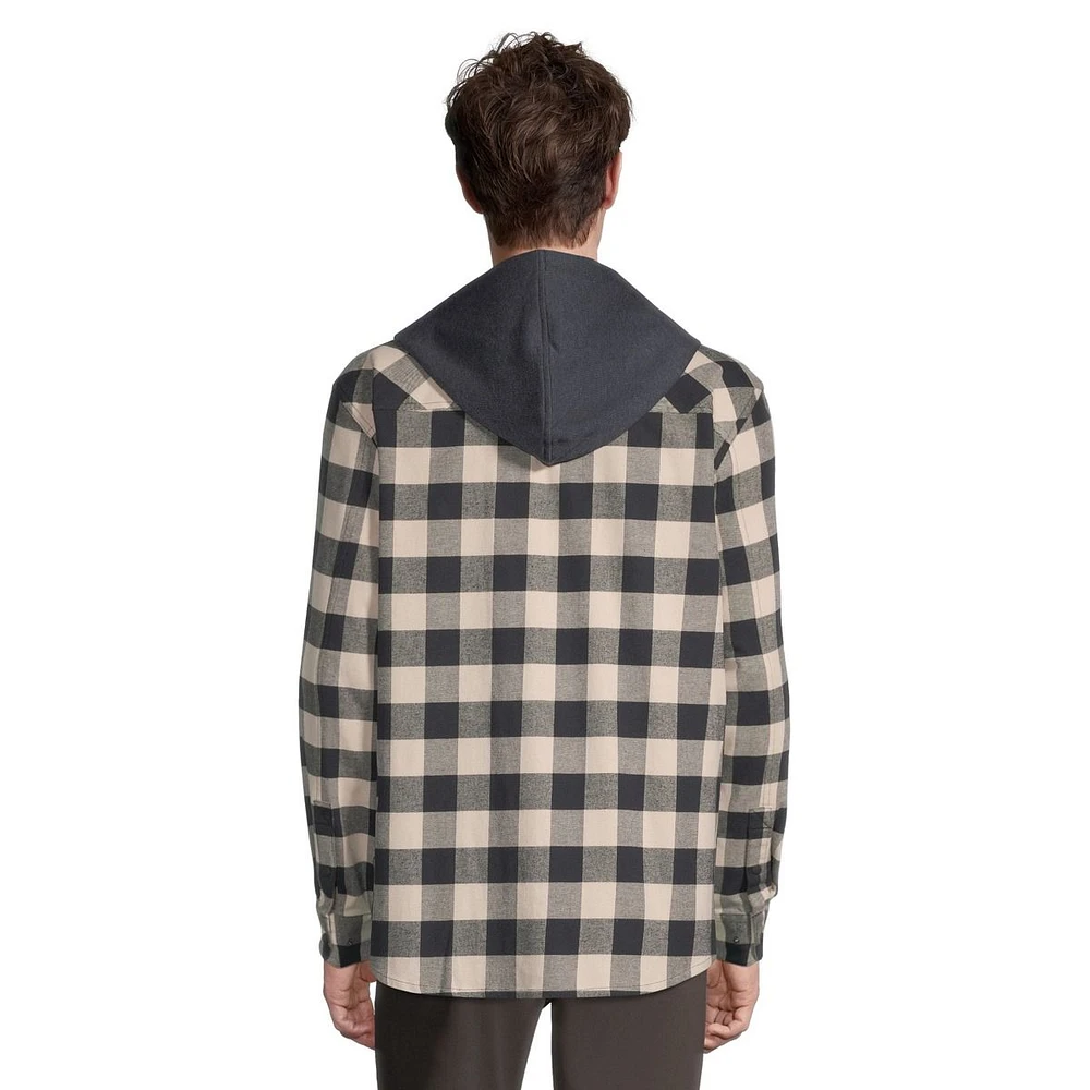 Ripzone Men's Sierra 2.0 Hooded Flannel Shirt