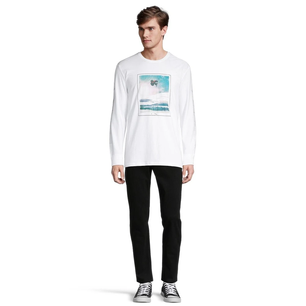 Ripzone Men's Baril Snowboard Photo Print Long Sleeve Top