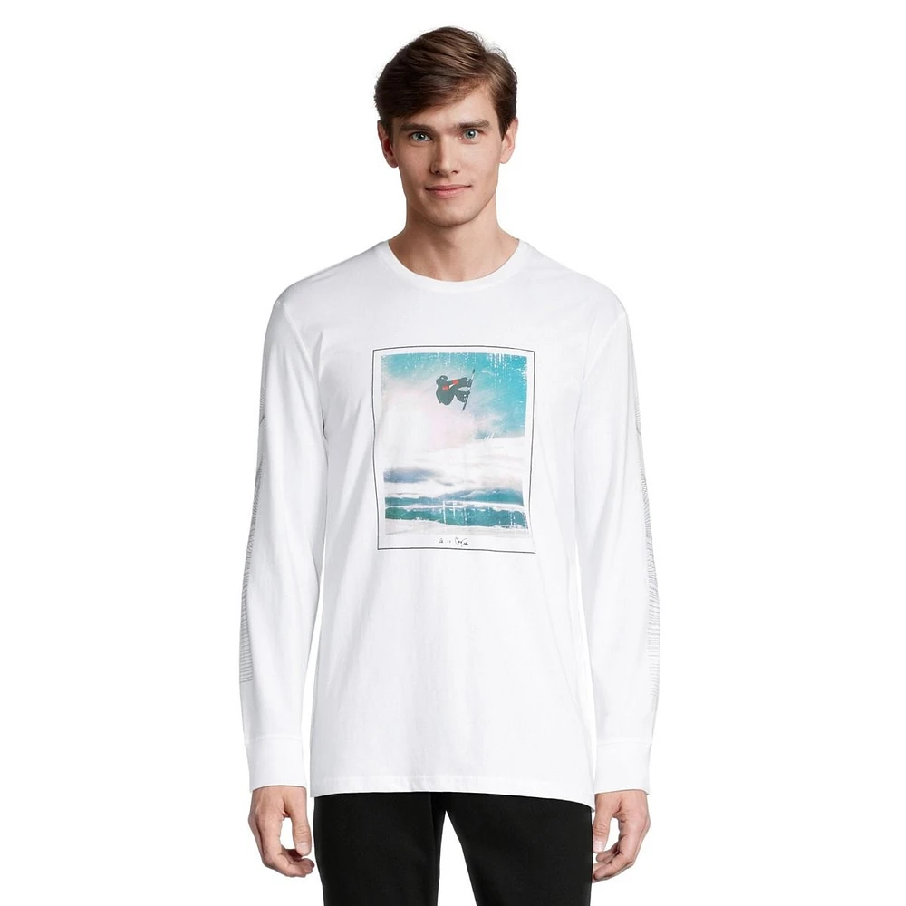 Ripzone Men's Baril Snowboard Photo Print Long Sleeve Top