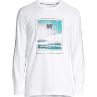 Ripzone Men's Baril Snowboard Photo Print Long Sleeve Top