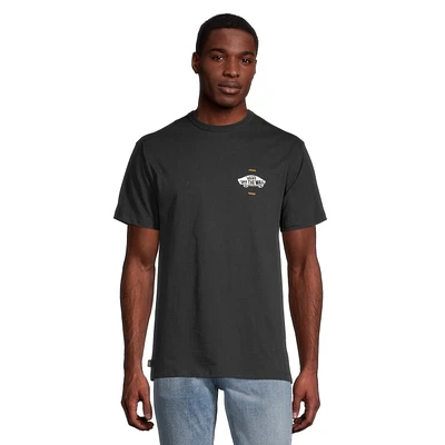 Vans Men's Off The Wall Logo Back T Shirt, Short Sleeve, Crew Neck, Cotton,