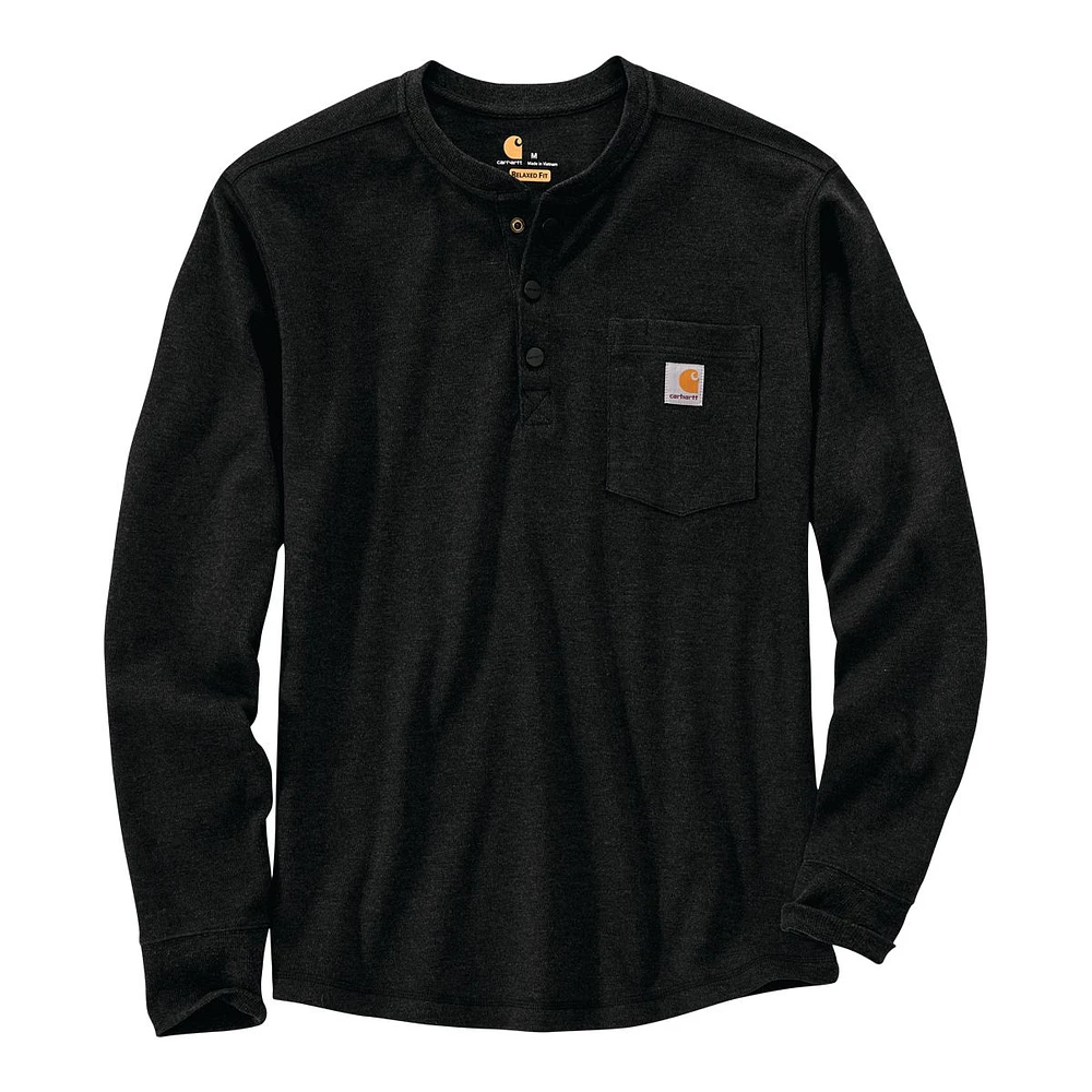 Carhartt Men's Heavyweight Henley Long Sleeve Shirt