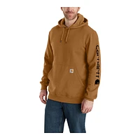 Carhartt Men's Midweight Hooded Logo Sleeve Sweatshirt