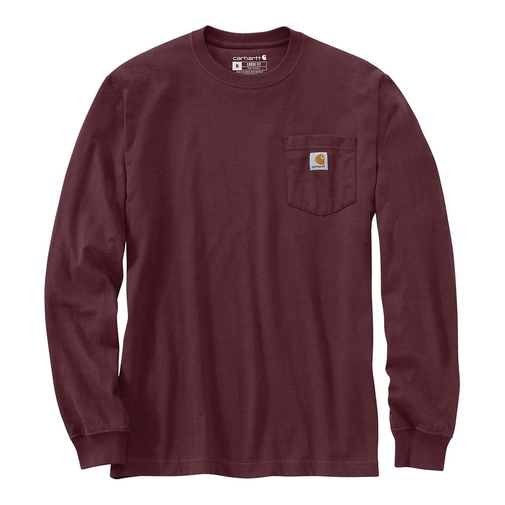 Carhartt Men's Pocket Logo Long Sleeve T Shirt