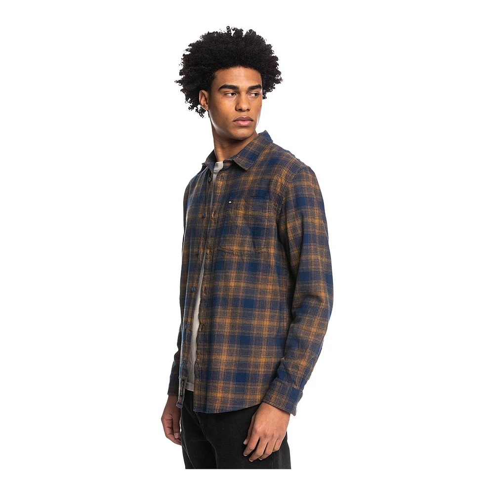 Quiksilver Men's Ganaway Stretch Flannel Long Sleeve Shirt