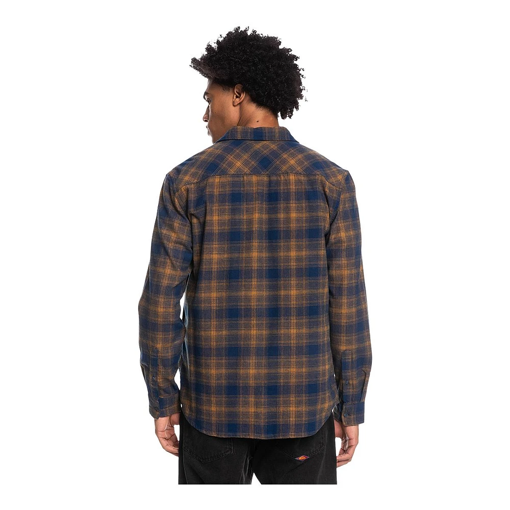 Quiksilver Men's Ganaway Stretch Flannel Long Sleeve Shirt