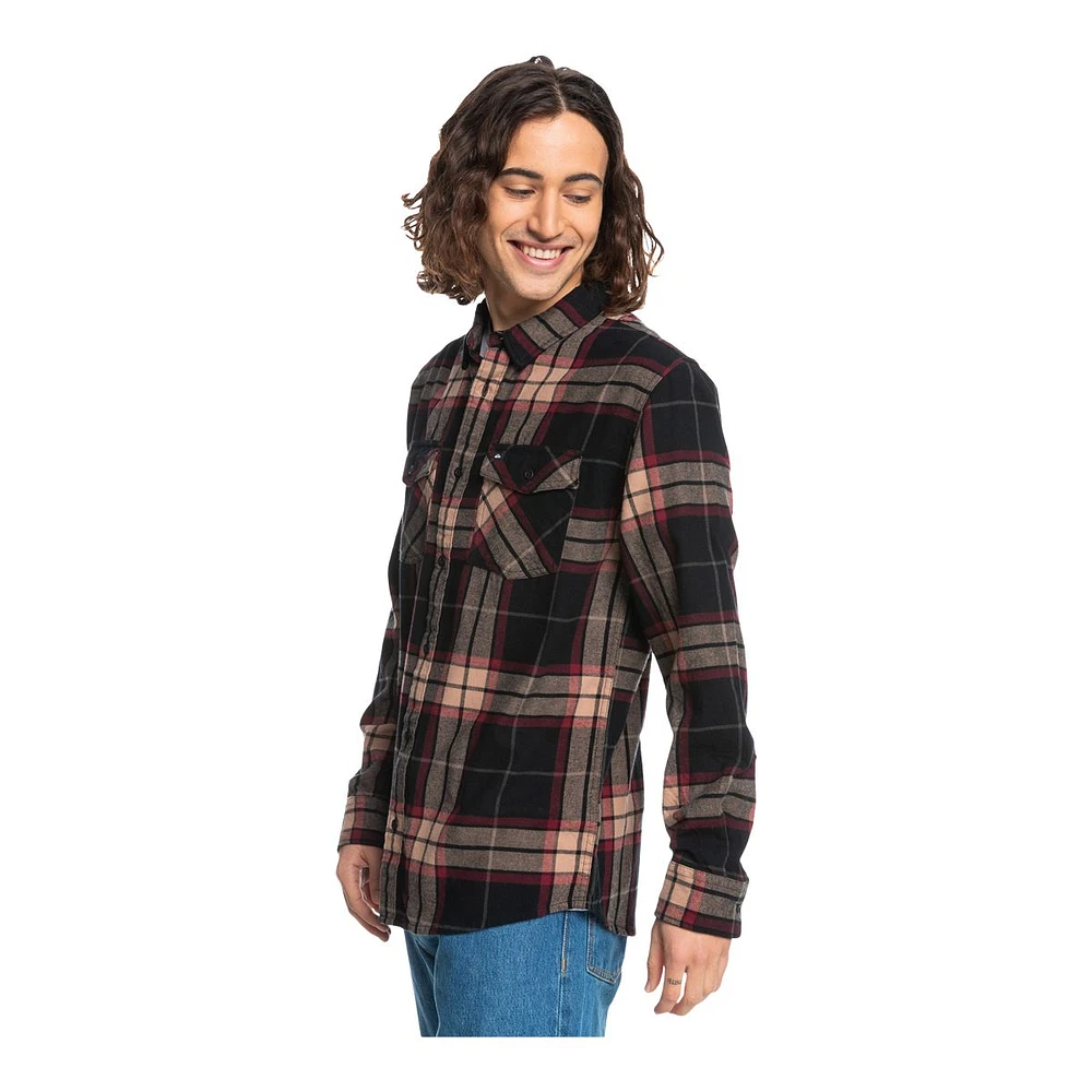 Quiksilver Men's Linden Stretch Flannel Long Sleeve Shirt