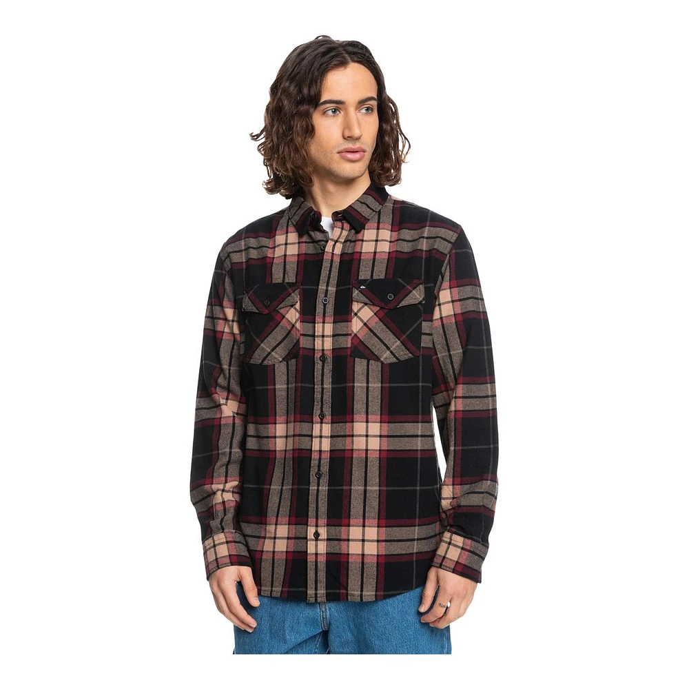 Quiksilver Men's Linden Stretch Flannel Long Sleeve Shirt