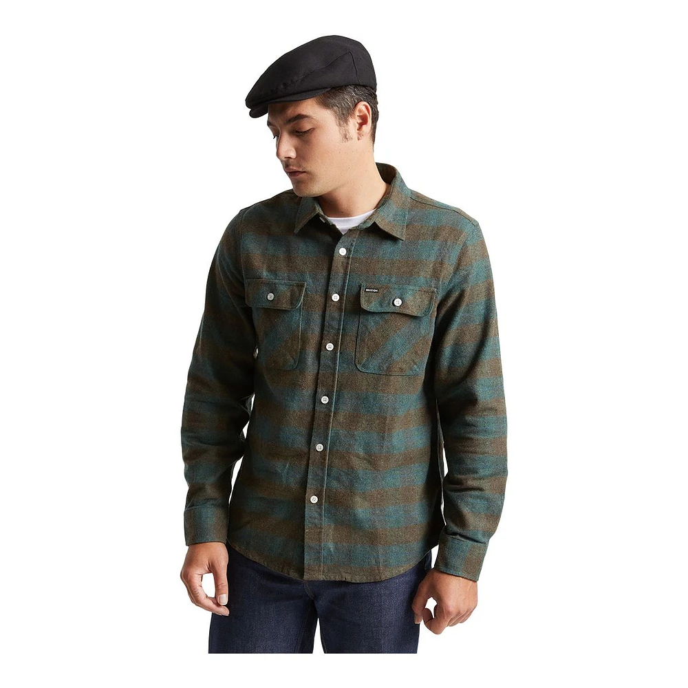 Brixton Men's Bowery Flannel Long Sleeve Shirt