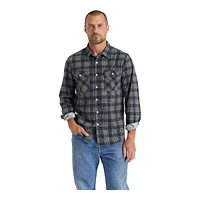 Brixton Men's Bowery Summer Weight Woven Long Sleeve Shirt