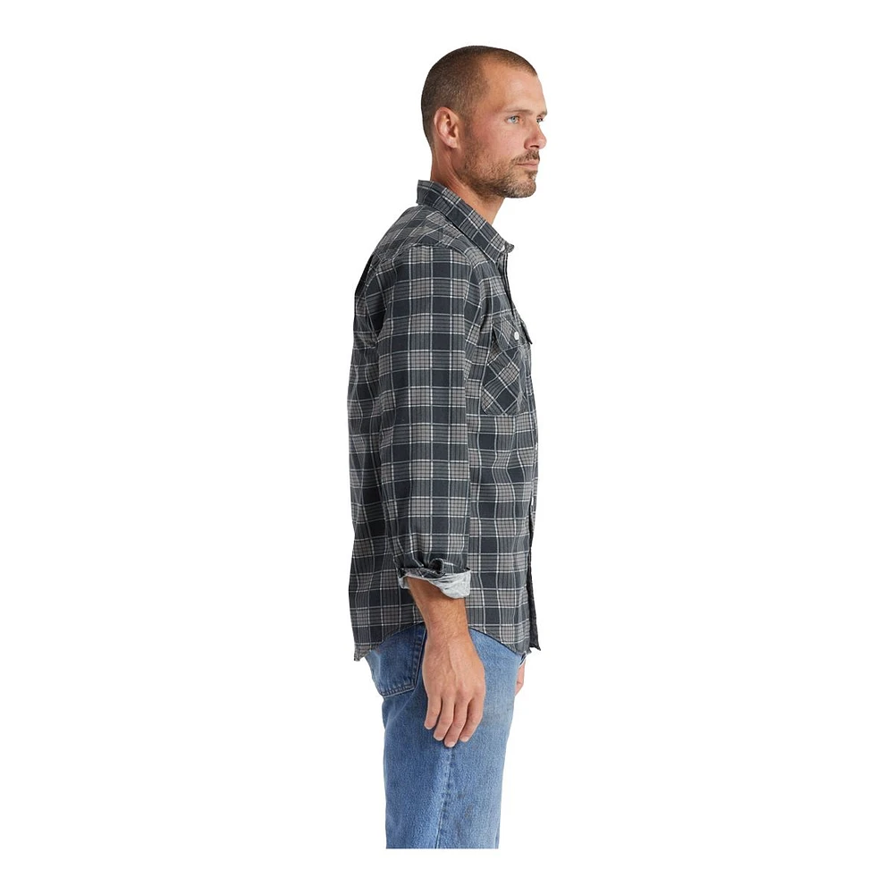 Brixton Men's Bowery Summer Weight Woven Long Sleeve Shirt