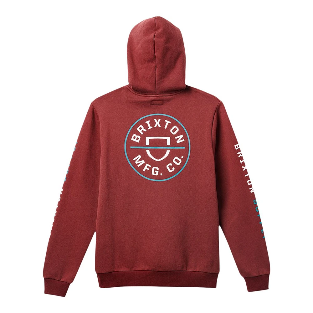 Brixton Men's Crest Pullover Hoodie