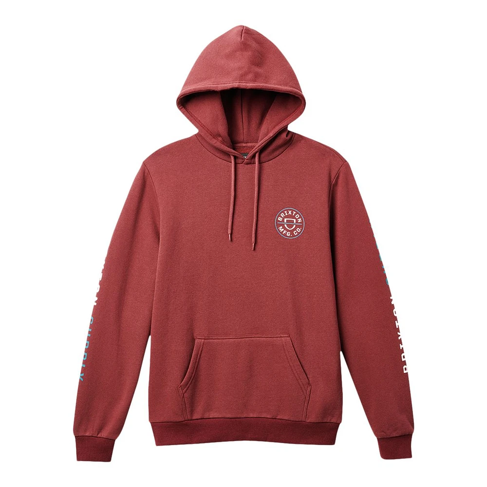 Brixton Men's Crest Pullover Hoodie