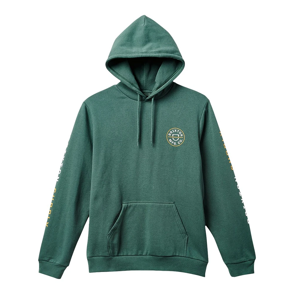 Brixton Men's Crest Pullover Hoodie