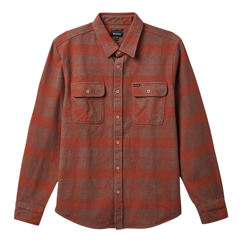 Brixton Men's Bowery Heavyweight Flannel Long Sleeve Shirt