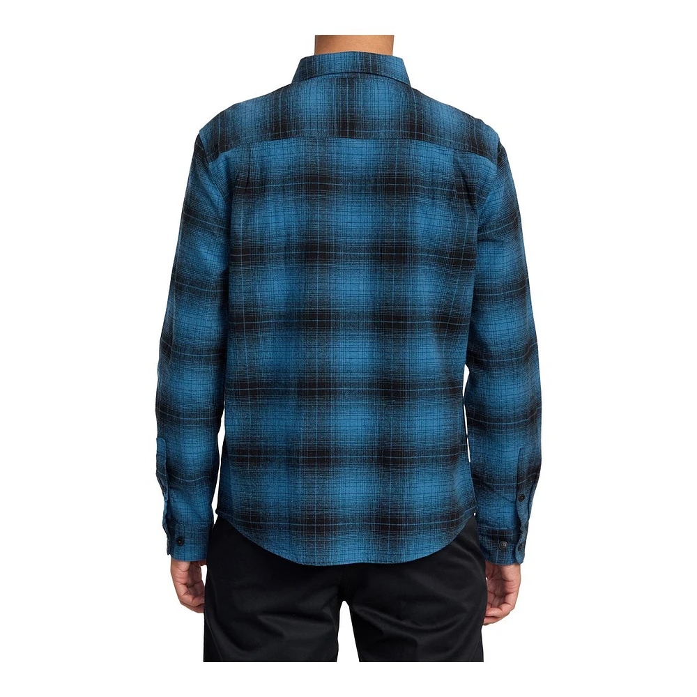 RVCA Men's Vesuvio Flannel Long Sleeve Shirt