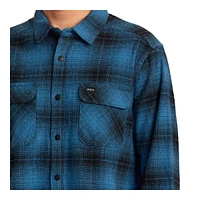 RVCA Men's Vesuvio Flannel Long Sleeve Shirt