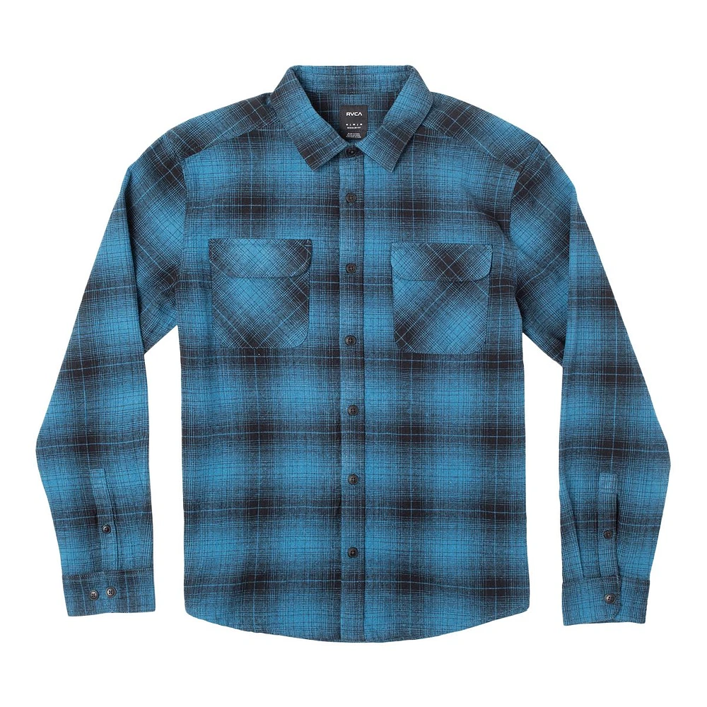 RVCA Men's Vesuvio Flannel Long Sleeve Shirt