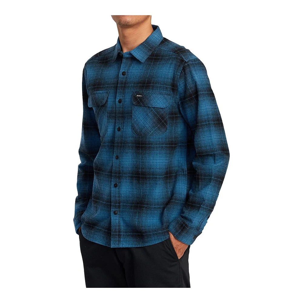 RVCA Men's Vesuvio Flannel Long Sleeve Shirt